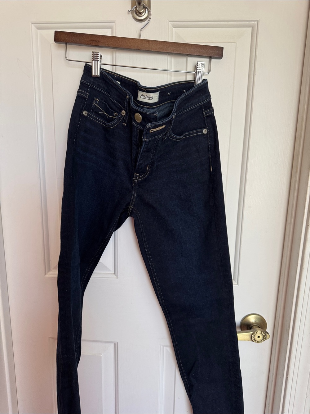 Dark Wash Skinny Jeans with High Rise NWOT